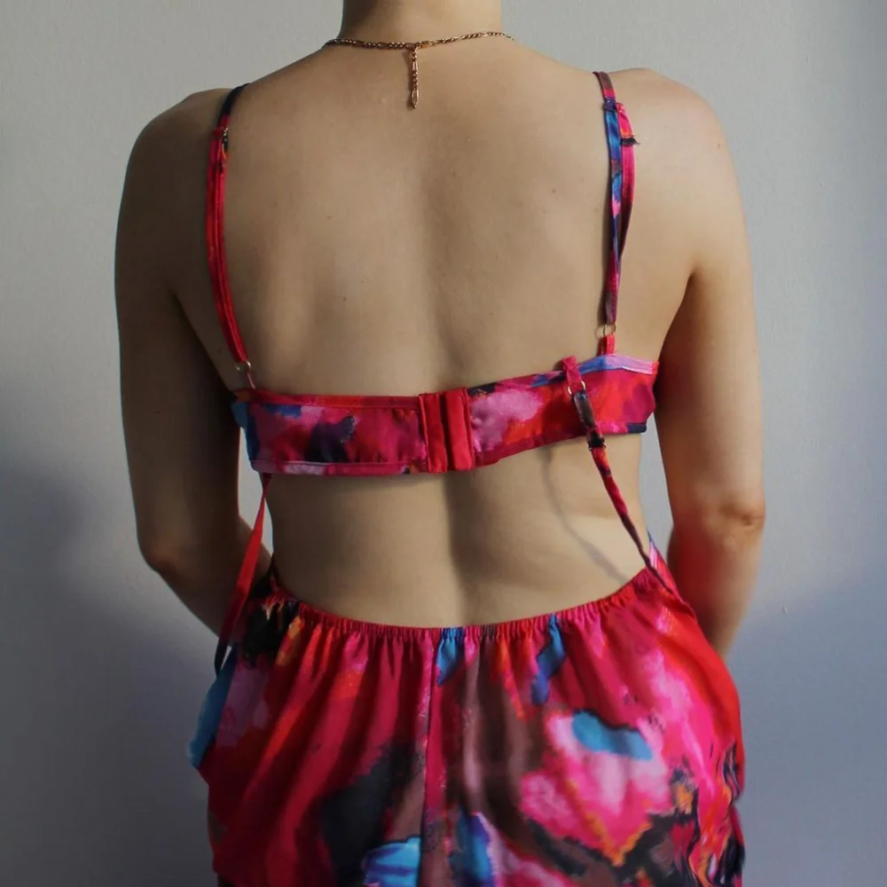 Flowy Sheer High-Low Dress (XL) - Picture 3 of 4
